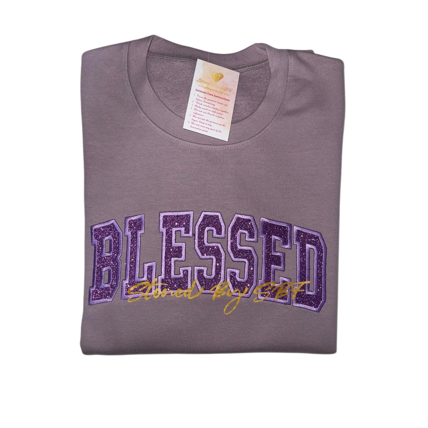 Blessed - Embroidery and Glitter Vinyl