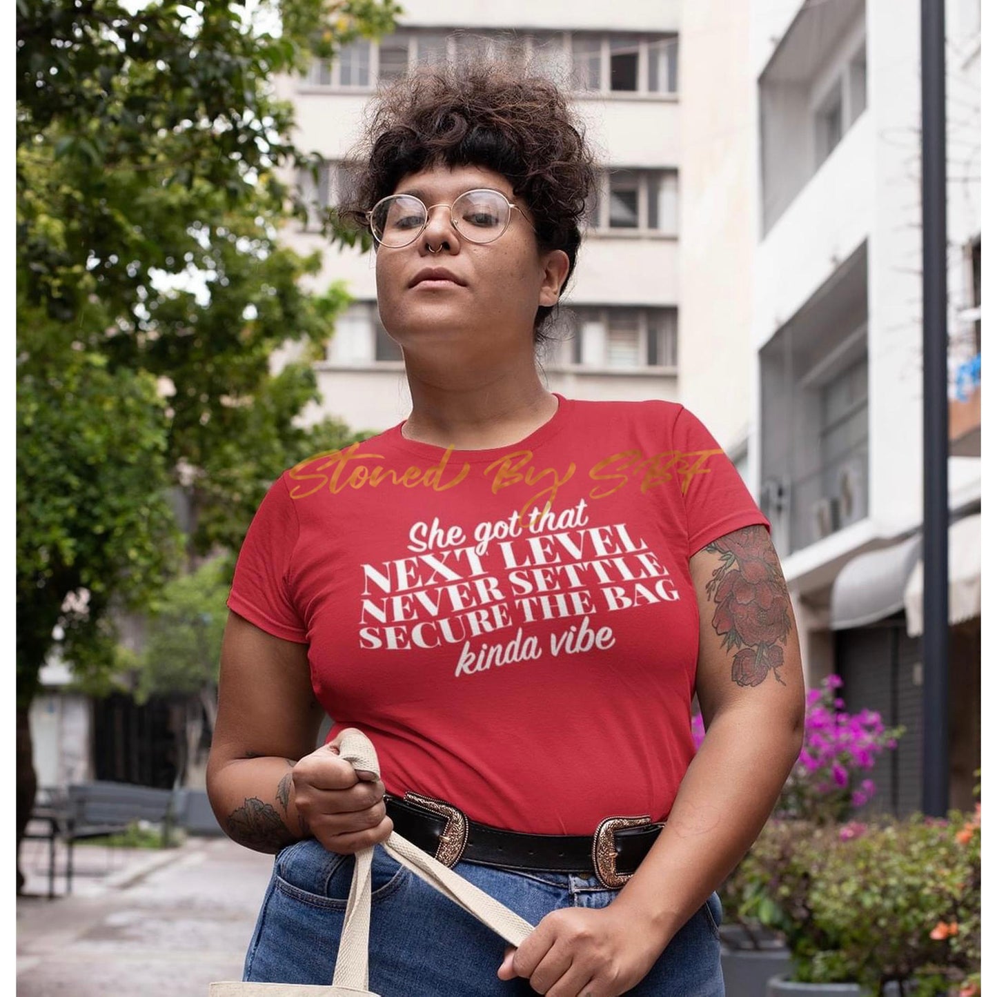 Next Level Never Settle Secure The Bag