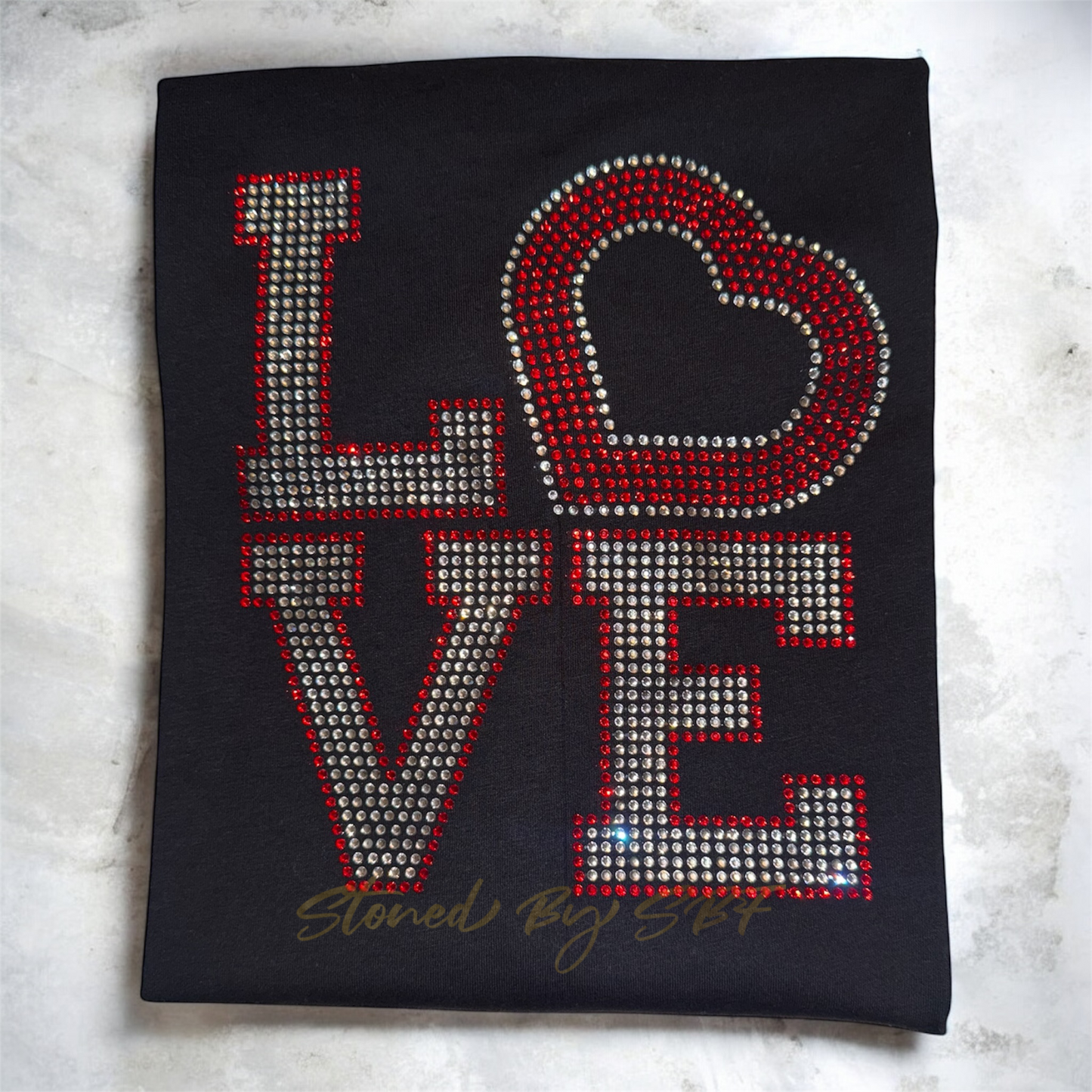 Love Stacked Rhinestone Shirt