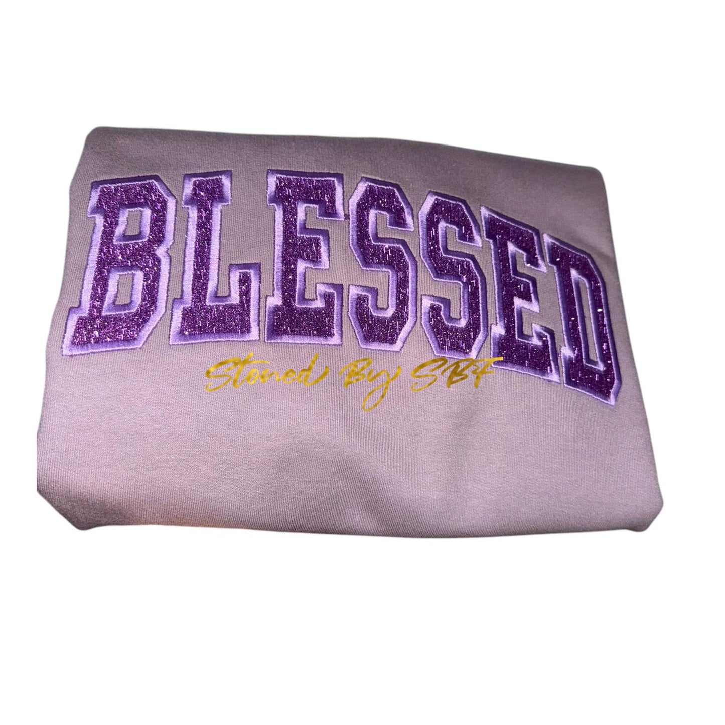 Blessed - Embroidery and Glitter Vinyl