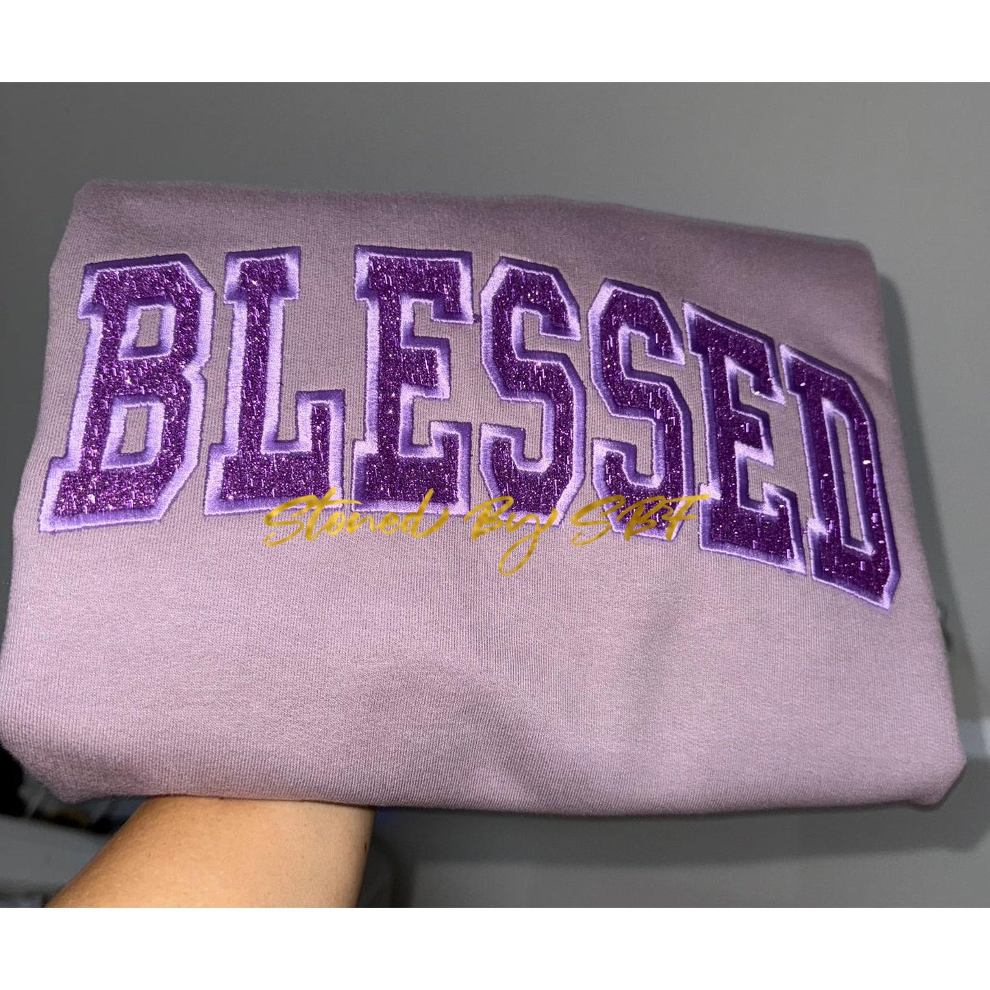 Blessed - Embroidery and Glitter Vinyl