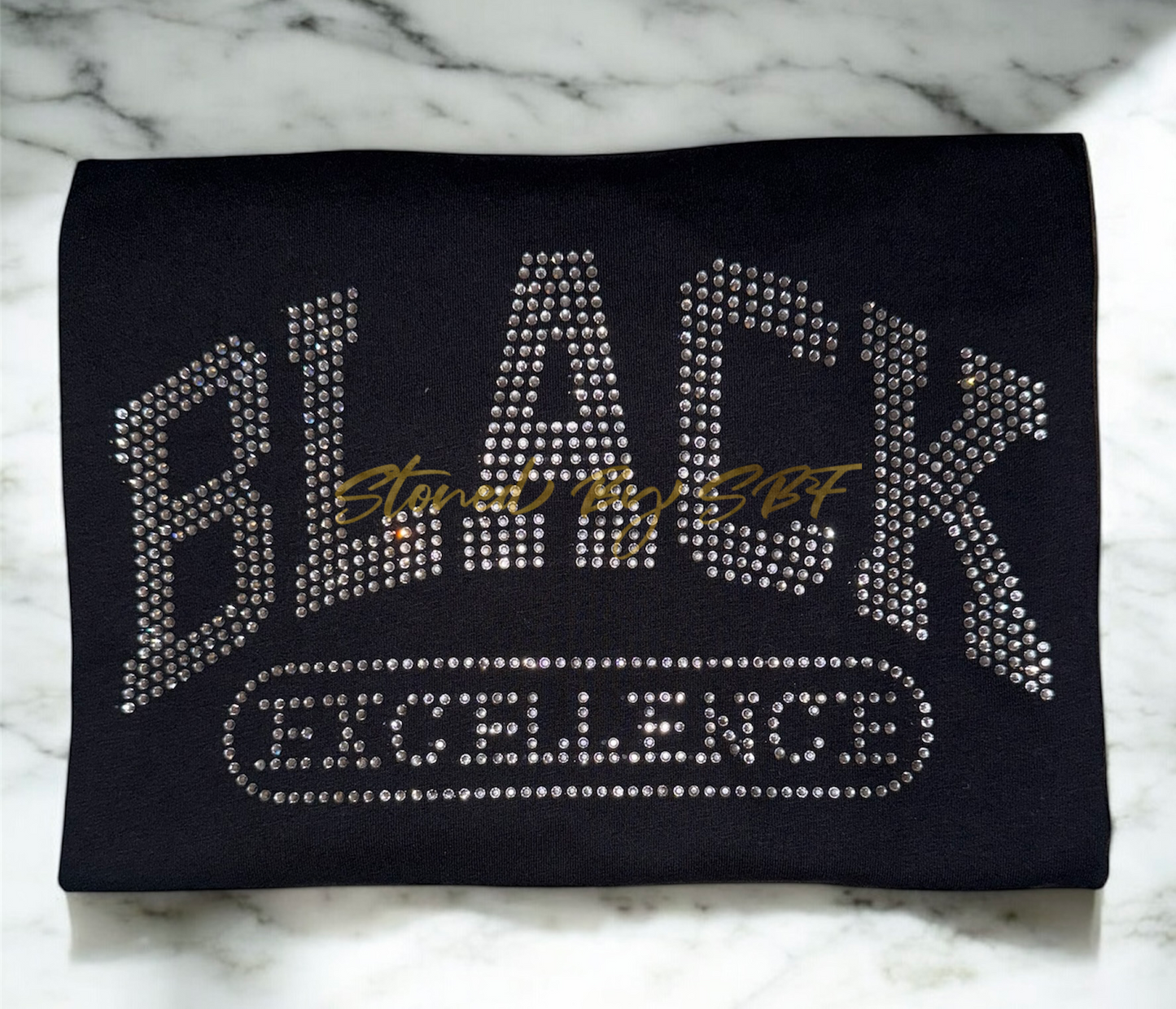 Black Excellence Rhinestone Shirt