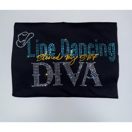 Line Dancing Diva Rhinestone Bling Shirt