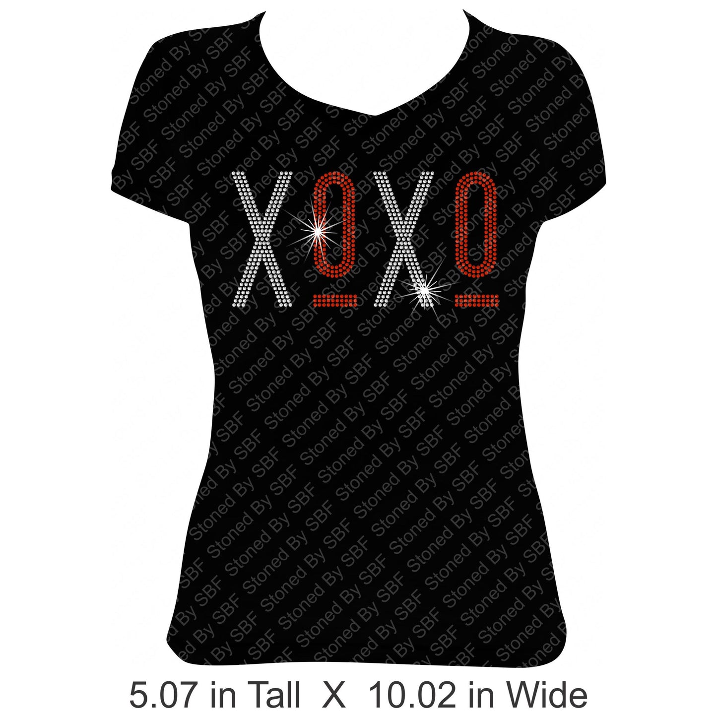XOXO (Hugs & Kisses) Rhinestone Bling Shirt