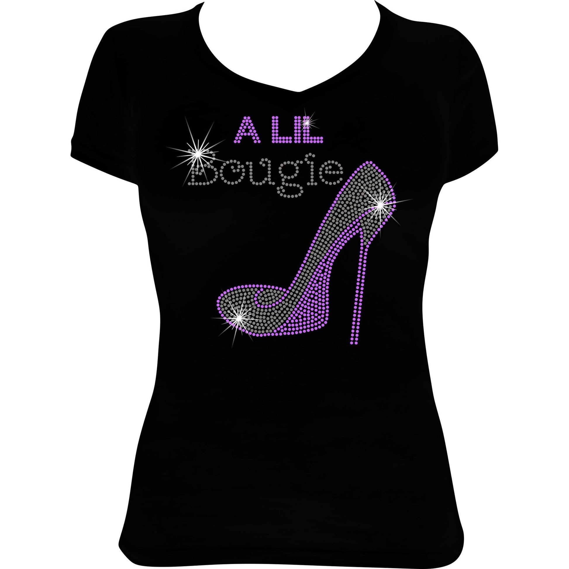 A Lil Bougie Rhinestone Bling Shirt
