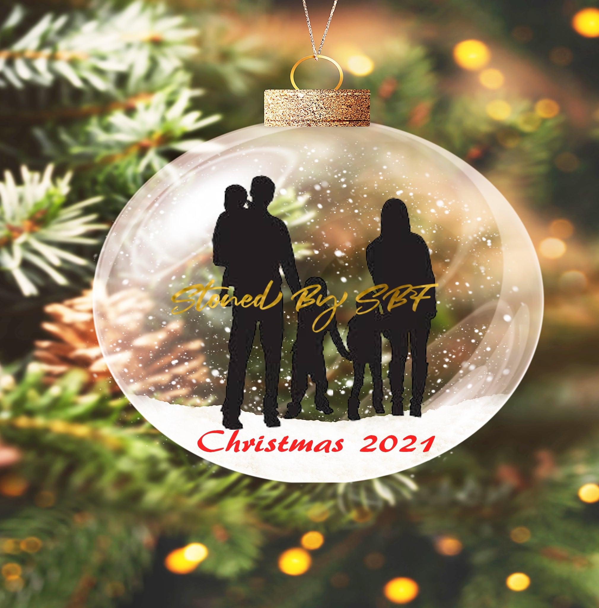 Christmas Tree Ornament - Design Service and Photo Slate Add-on