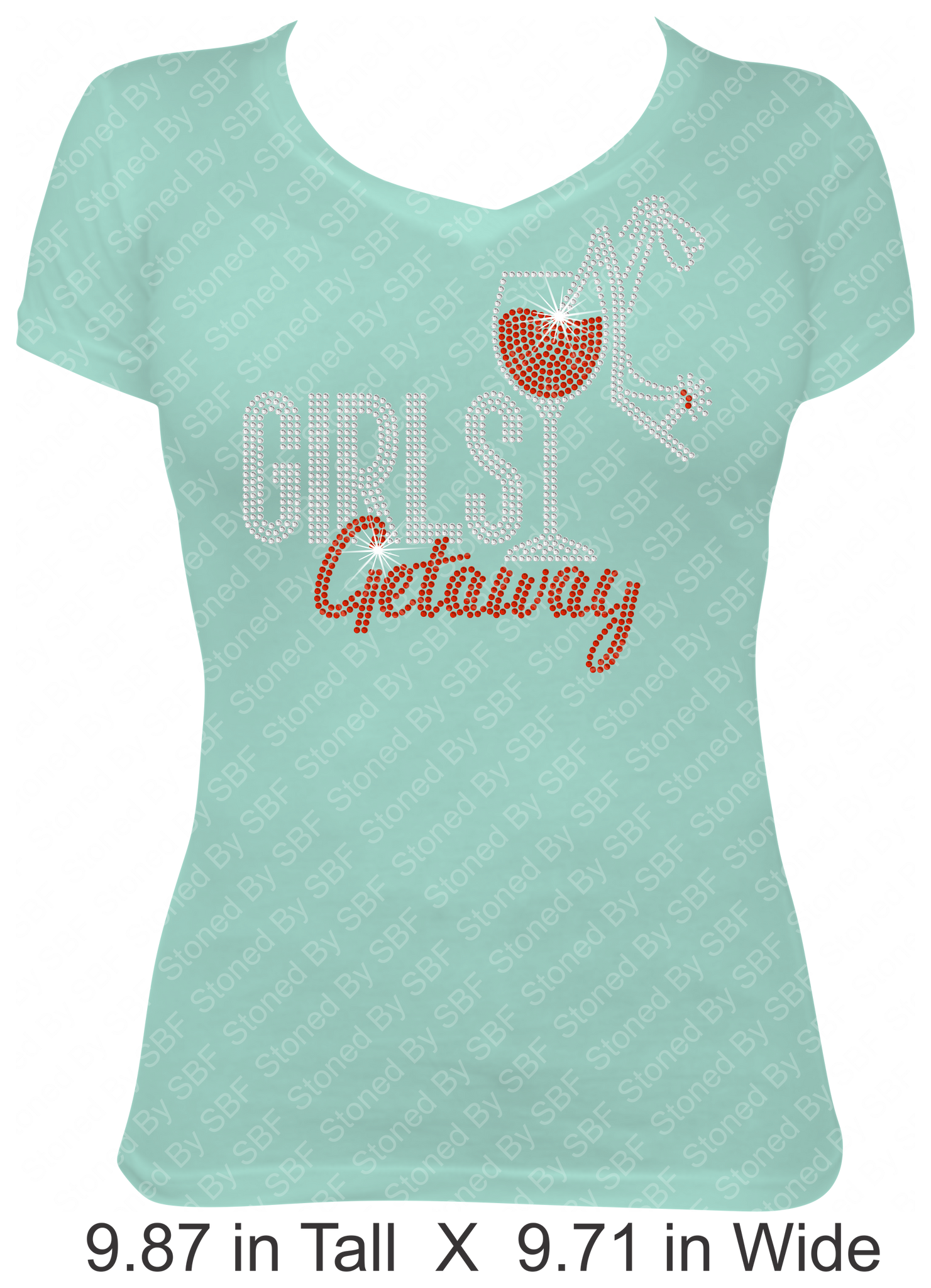 Girls Getaway - Wine Glass & Stiletto