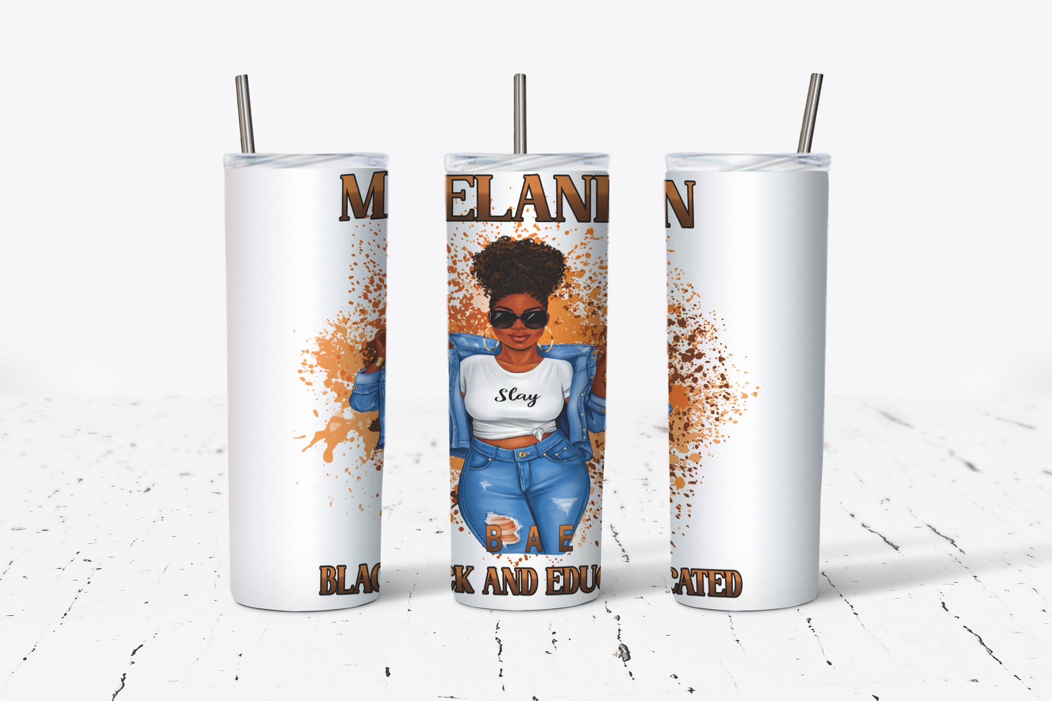 Melanin BAE Hot and Cold Stainless Steel Tumbler