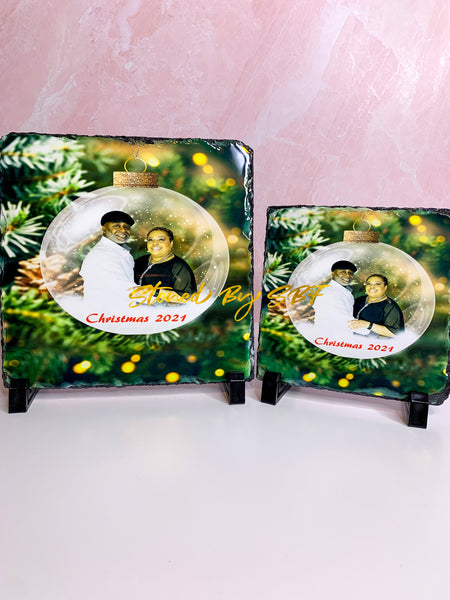 Christmas Tree Ornament - Design Service and Photo Slate Add-on