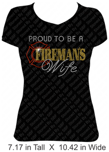 Proud To Be A Fireman's Wife