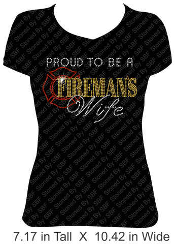 Proud To Be A Fireman's Wife