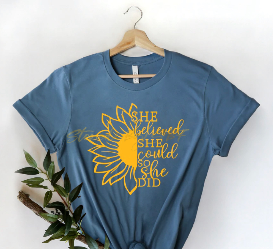 She Believed She Could (Gold Ink)