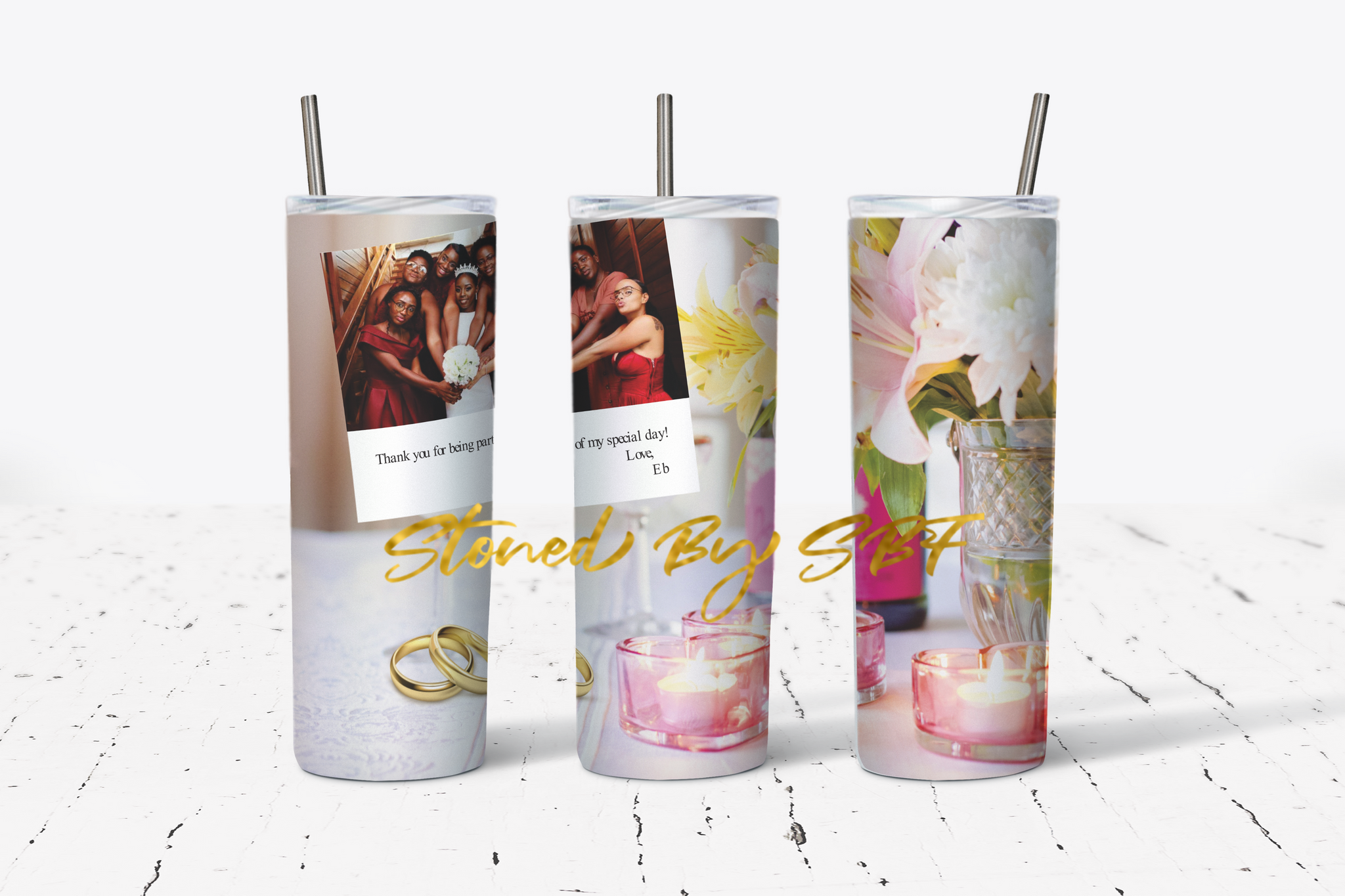 Wedding -  Hot and Cold Stainless Steel Tumbler
