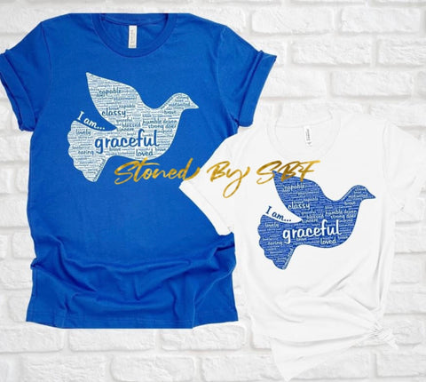 I Am Affirmation Word Art - Bird