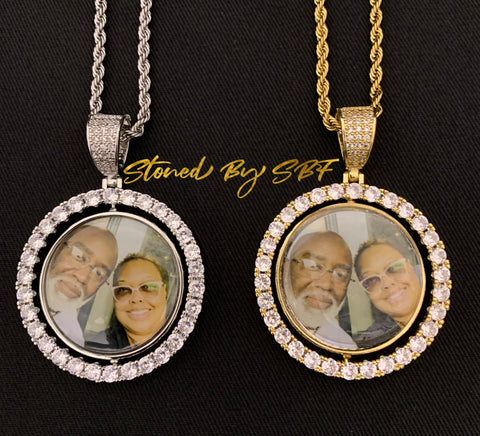 Rotating Circle Necklace (Double Sided)