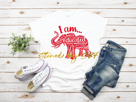 I Am Affirmation Word Art - Mammoth